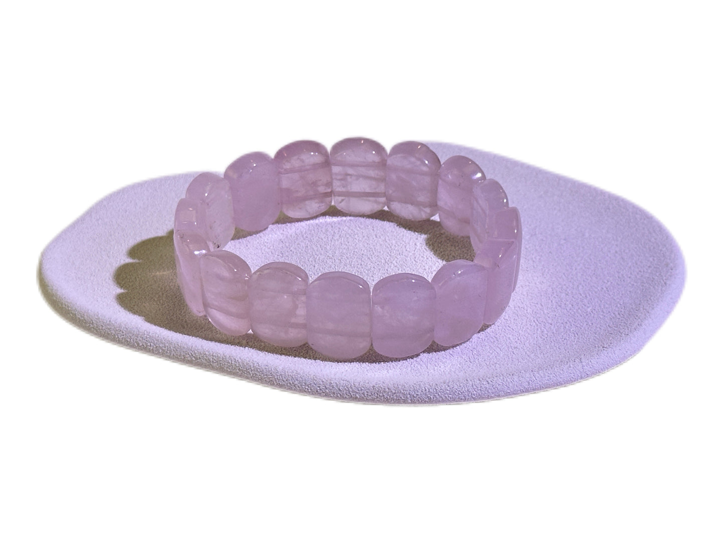 Plaques Rose Quartz Bracelet