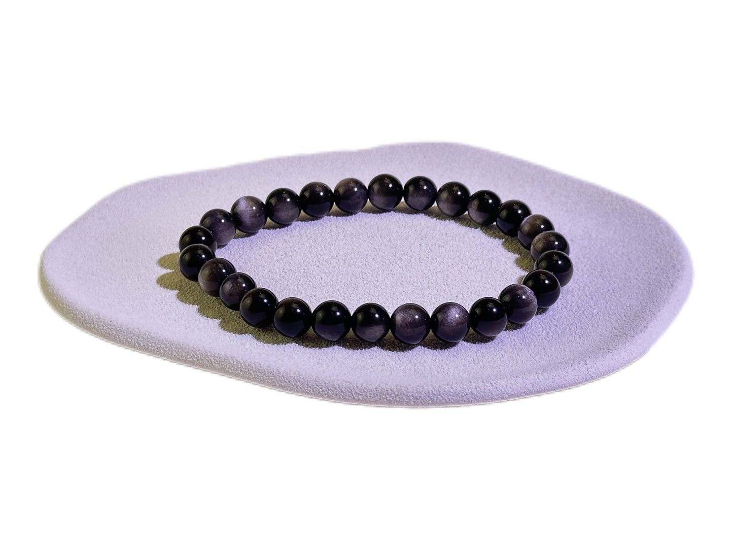 Silver Sheen Obsidian Bracelet