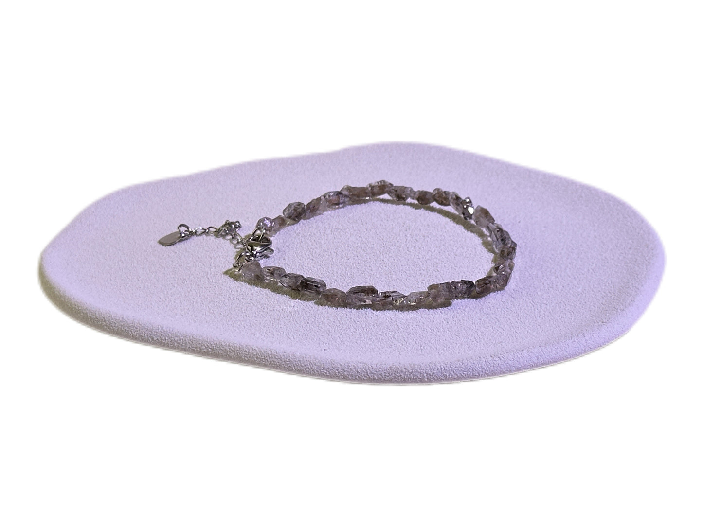 Herkimer Quartz Chained Bracelet