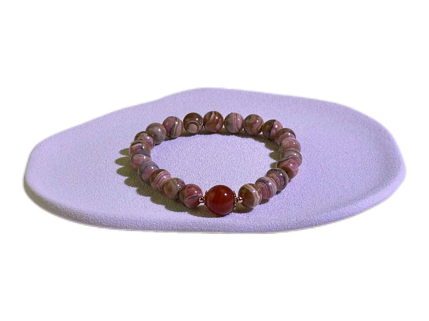 Rhodochrosite Agate Focal Bracelet