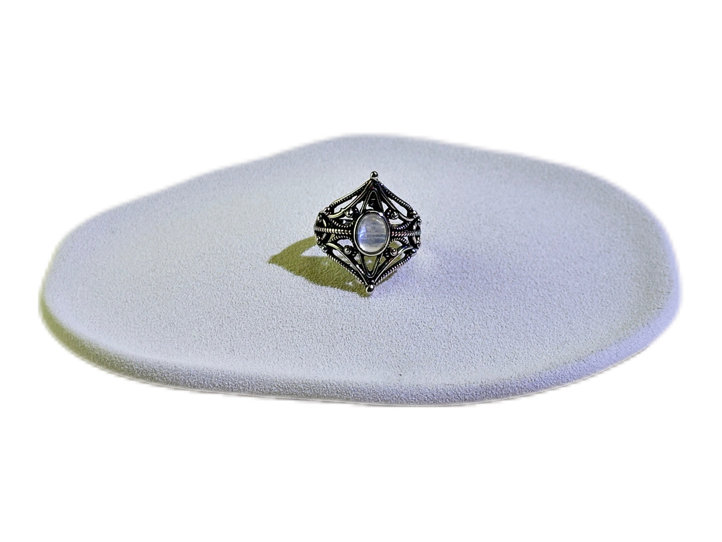 Vintage-Style Moonstone Ring
