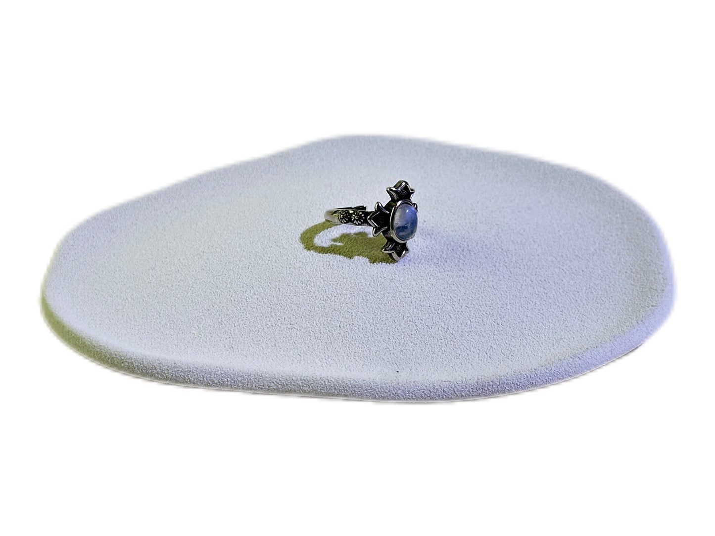 Cross Moonstone Ring