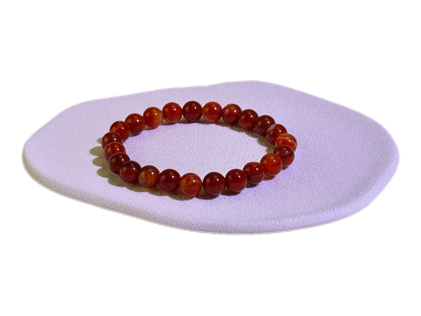 Laced Carnelian Agate Bracelet
