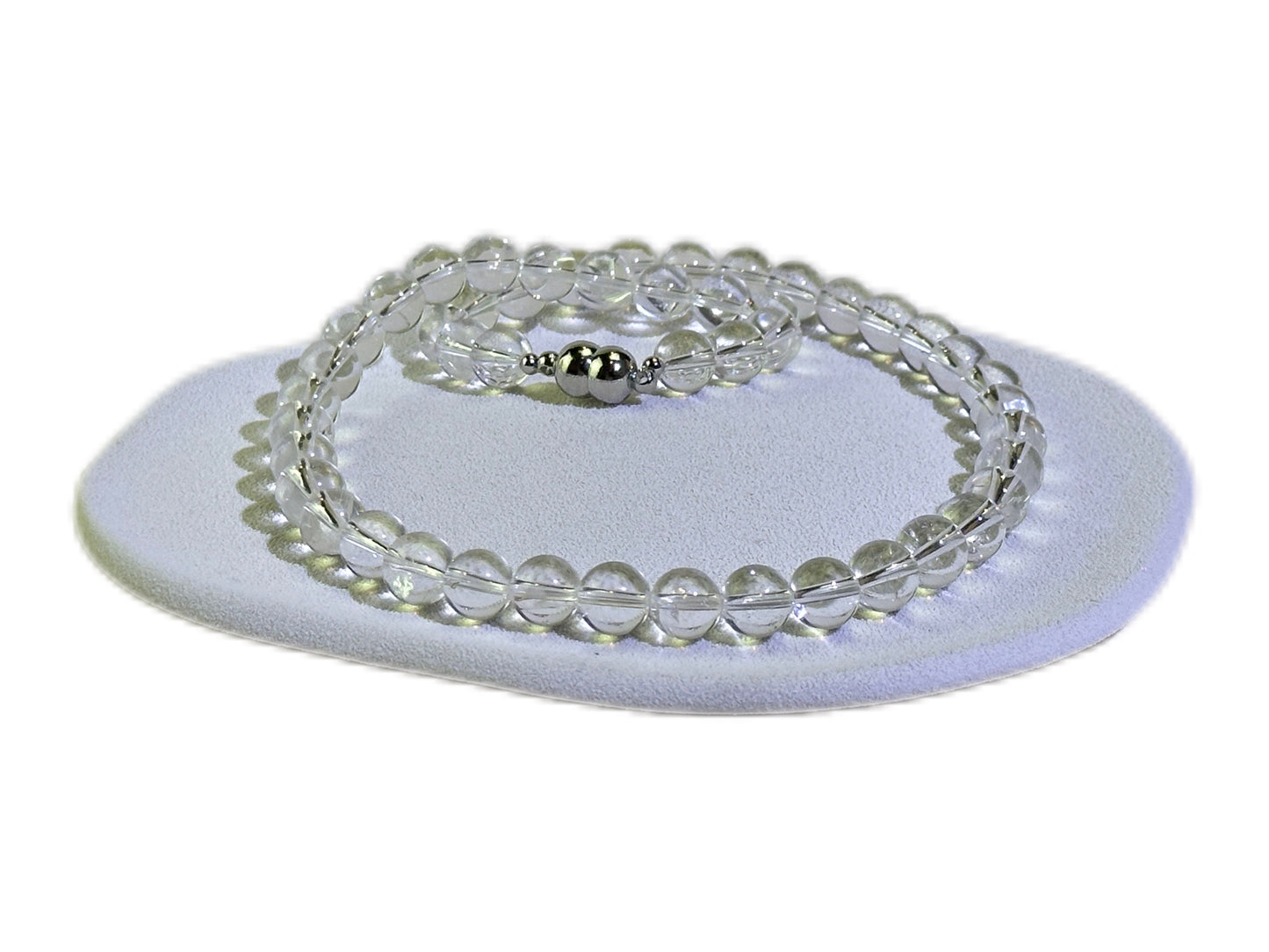 Magnetic Clasp Clear Quartz Necklace